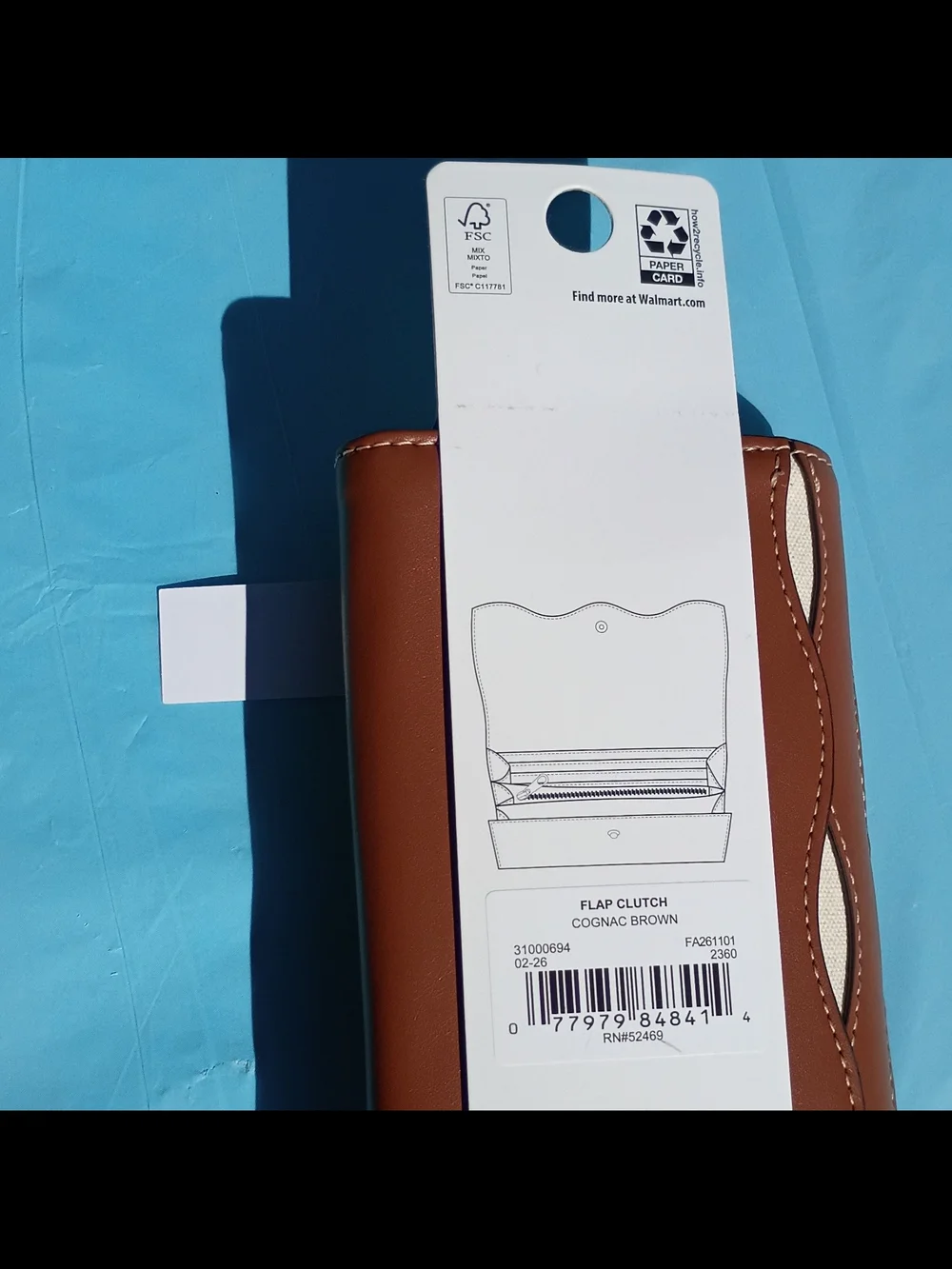 Free Assembly Tan Wave-Overlay Ladies Wallet